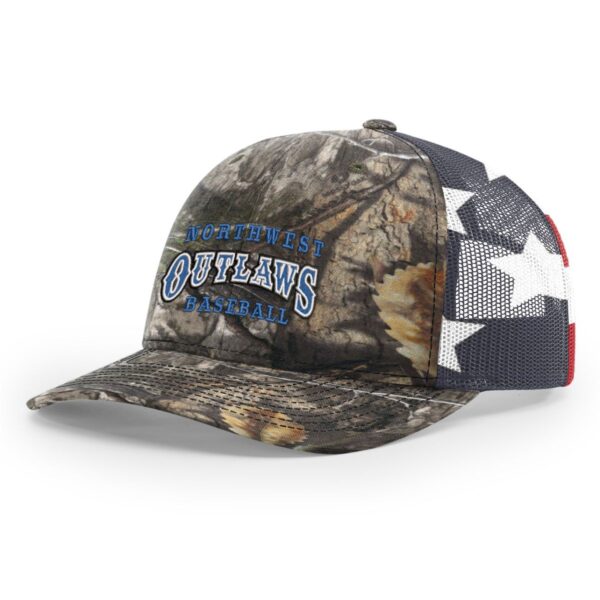 Northwest Outlaws Baseball Printed Mesh Trucker Cap - Image 4