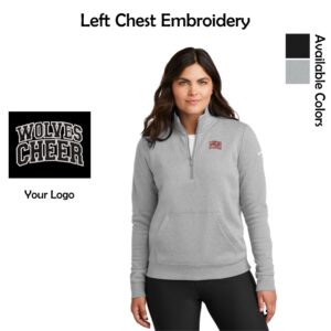 Prairie Ridge Jr. Wolves Cheerleading Ladies Nike 1/2-Zip