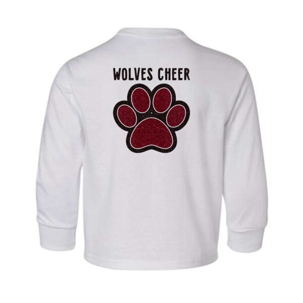 Prairie Ridge Jr. Wolves Cheerleading Youth Long Sleeve T-Shirt - Image 9