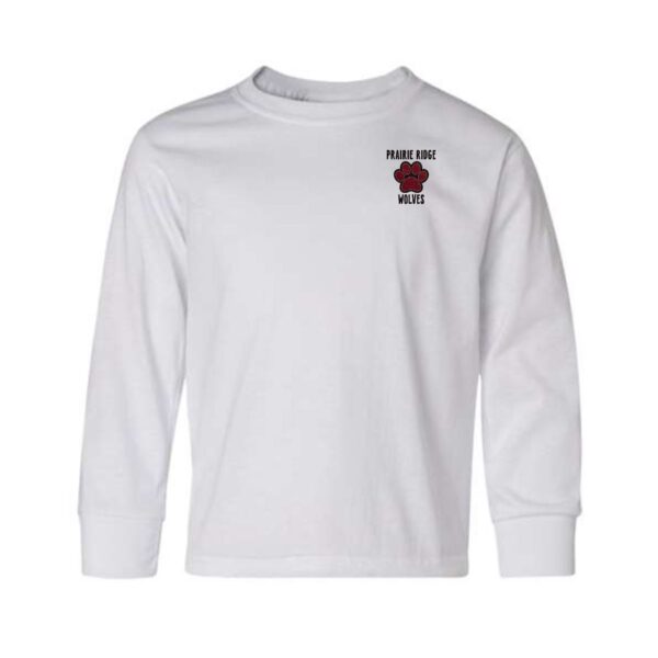 Prairie Ridge Jr. Wolves Cheerleading Youth Long Sleeve T-Shirt - Image 8