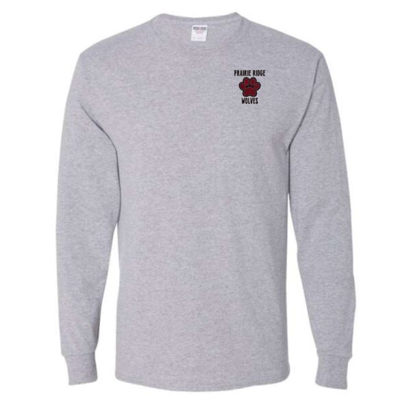 Prairie Ridge Jr. Wolves Cheerleading Adult Long Sleeve T-Shirt - Image 4