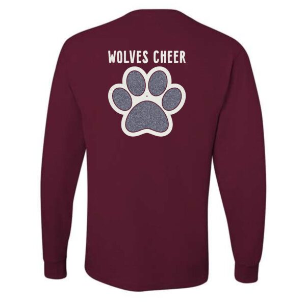 Prairie Ridge Jr. Wolves Cheerleading Adult Long Sleeve T-Shirt - Image 9