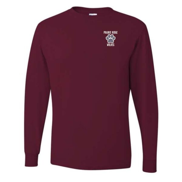 Prairie Ridge Jr. Wolves Cheerleading Adult Long Sleeve T-Shirt - Image 8