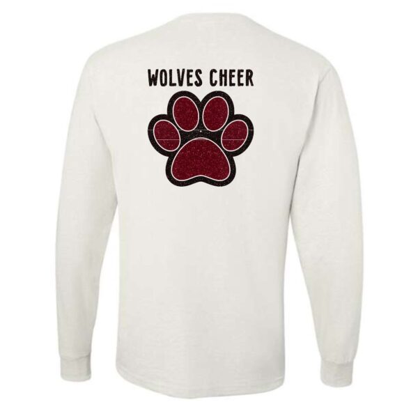 Prairie Ridge Jr. Wolves Cheerleading Adult Long Sleeve T-Shirt - Image 13