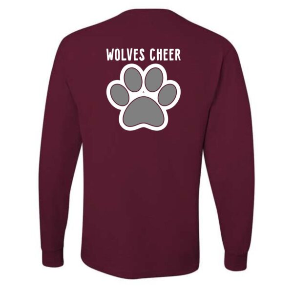 Prairie Ridge Jr. Wolves Cheerleading Adult Long Sleeve T-Shirt - Image 7