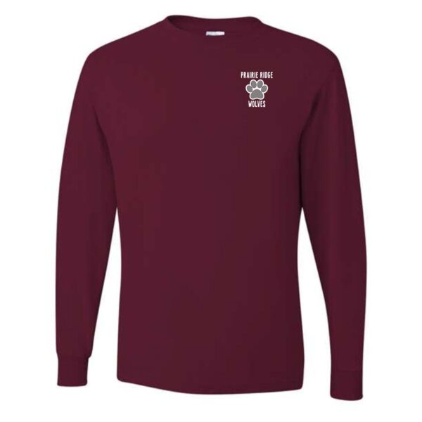 Prairie Ridge Jr. Wolves Cheerleading Adult Long Sleeve T-Shirt - Image 6