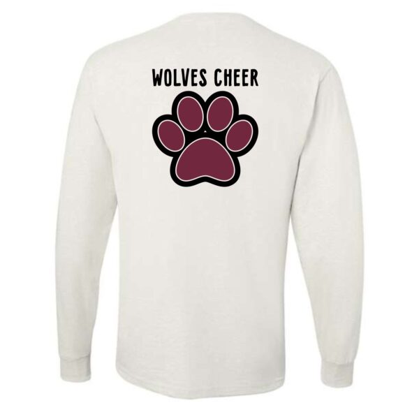 Prairie Ridge Jr. Wolves Cheerleading Adult Long Sleeve T-Shirt - Image 11