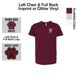 Prairie Ridge Jr. Wolves Cheerleading Youth BELLA Tee