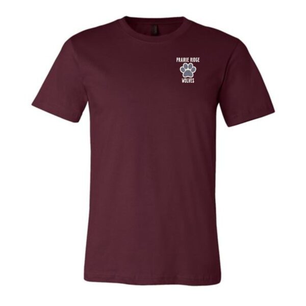 Prairie Ridge Jr. Wolves Cheerleading Adult BELLA Tee - Image 4