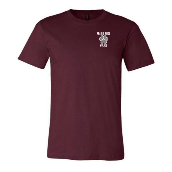 Prairie Ridge Jr. Wolves Cheerleading Adult BELLA Tee - Image 2