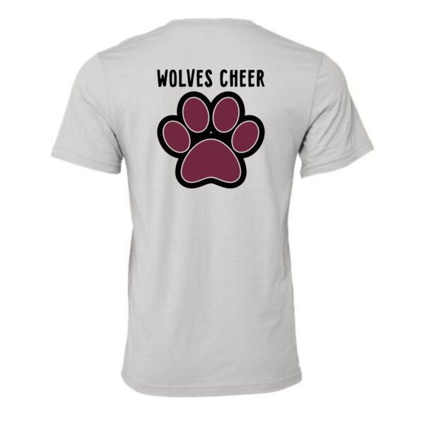 Prairie Ridge Jr. Wolves Cheerleading Adult BELLA Tee - Image 7