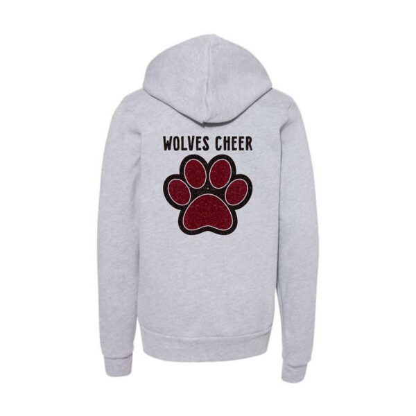 Prairie Ridge Jr. Wolves Cheerleading Youth BELLA Hoodie - Image 5