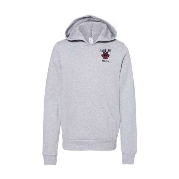 Prairie Ridge Jr. Wolves Cheerleading Youth BELLA Hoodie - Image 2