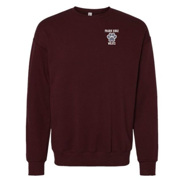 Prairie Ridge Jr. Wolves Cheerleading Adult BELLA Crewneck Sweatshirt - Image 8