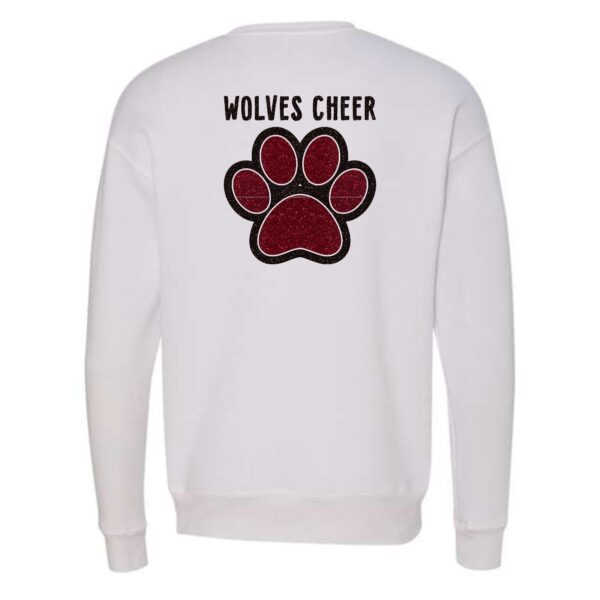 Prairie Ridge Jr. Wolves Cheerleading Adult BELLA Crewneck Sweatshirt - Image 13