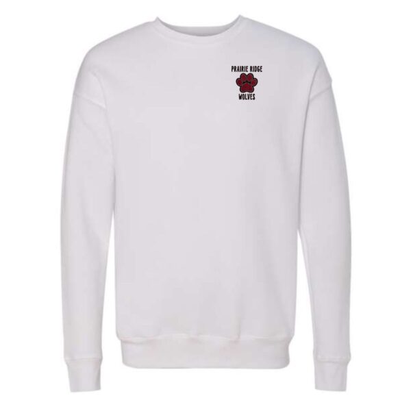 Prairie Ridge Jr. Wolves Cheerleading Adult BELLA Crewneck Sweatshirt - Image 12