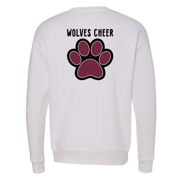 Prairie Ridge Jr. Wolves Cheerleading Adult BELLA Crewneck Sweatshirt - Image 11