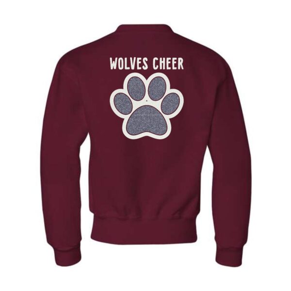 Prairie Ridge Jr. Wolves Cheerleading Youth Crewneck Sweatshirt - Image 9