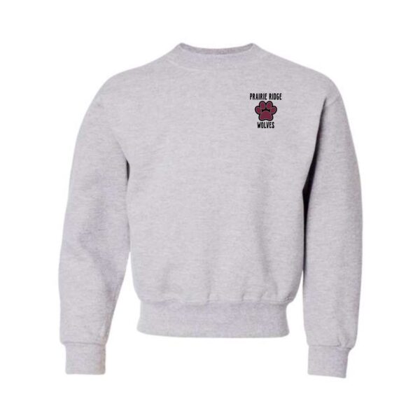 Prairie Ridge Jr. Wolves Cheerleading Youth Crewneck Sweatshirt - Image 2