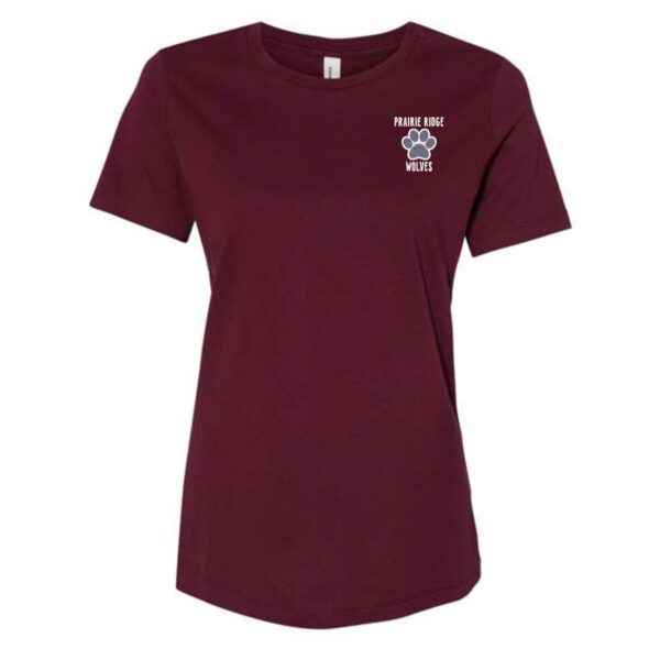 Prairie Ridge Jr. Wolves Cheerleading Ladies BELLA Relaxed Tee - Image 4