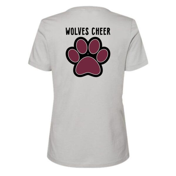 Prairie Ridge Jr. Wolves Cheerleading Ladies BELLA Relaxed Tee - Image 7