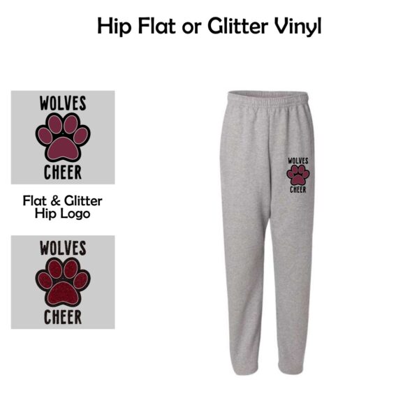 Prairie Ridge Jr. Wolves Cheerleading Adult Sweatpants with Pockets