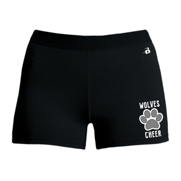 Prairie Ridge Jr. Wolves Cheerleading Ladies & Girls Pro-Compression Shorts - Image 2