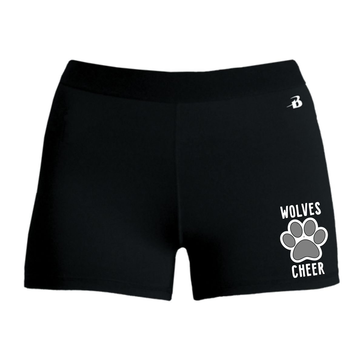 Prairie Ridge Jr. Wolves Cheerleading Ladies & Girls Pro-Compression Shorts - Image 2