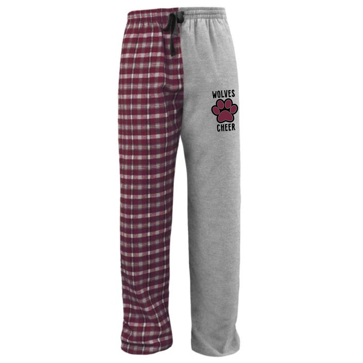 Prairie Ridge Jr. Wolves Cheerleading Adult & Youth Halftime Flannel Pant - Image 2