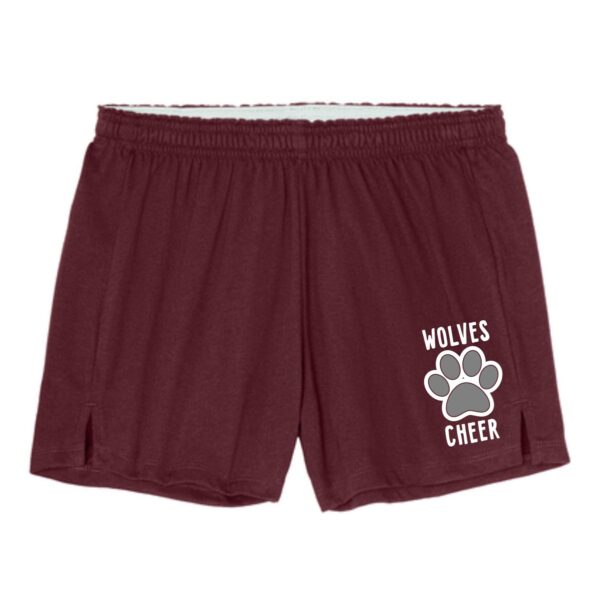 Prairie Ridge Jr. Wolves Cheerleading Ladies Jersey Knit Squad Short - Image 6