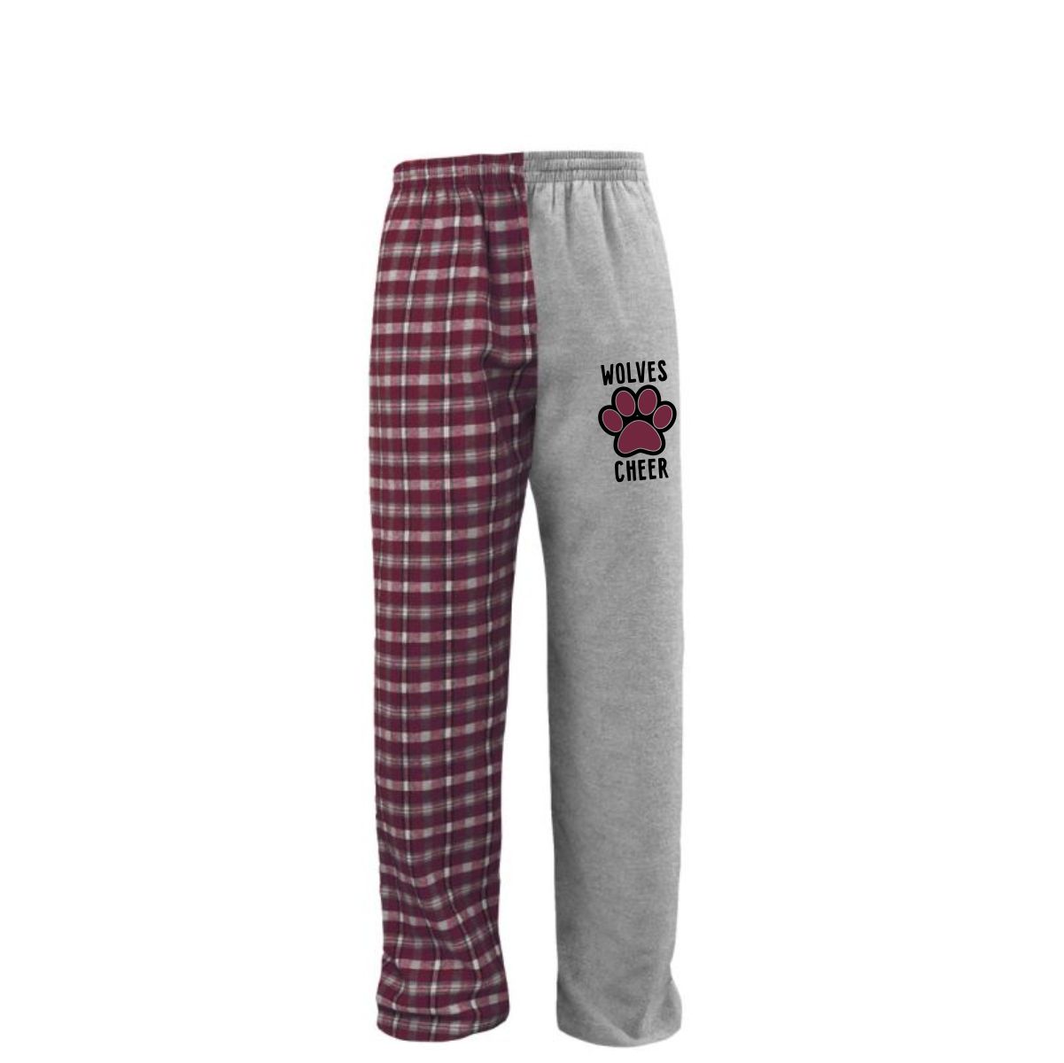 Prairie Ridge Jr. Wolves Cheerleading Adult & Youth Halftime Flannel Pant - Image 4