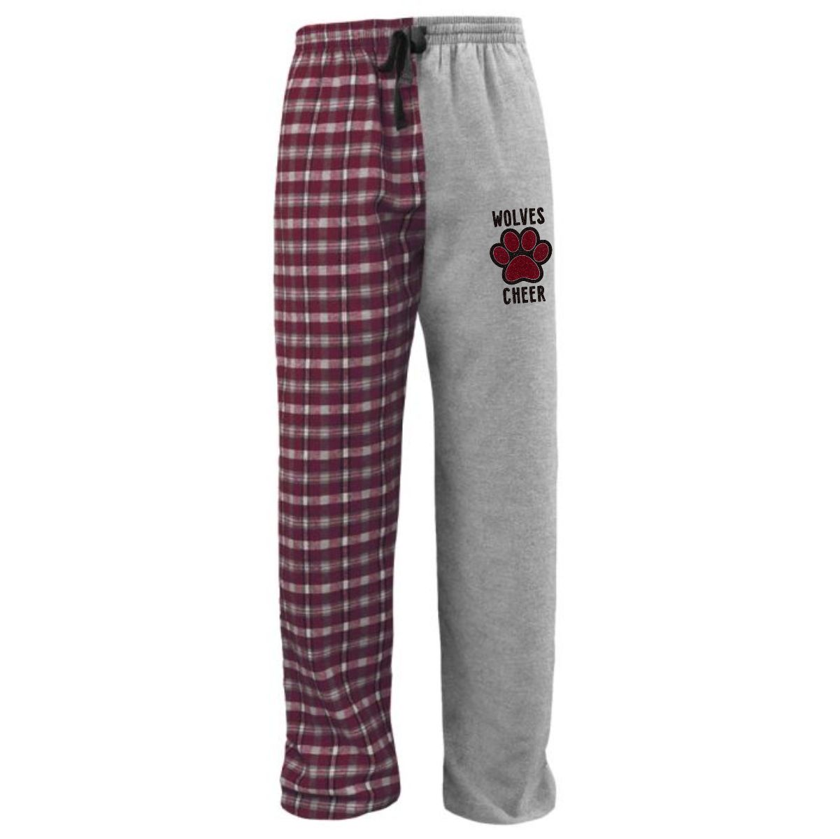 Prairie Ridge Jr. Wolves Cheerleading Adult & Youth Halftime Flannel Pant - Image 3