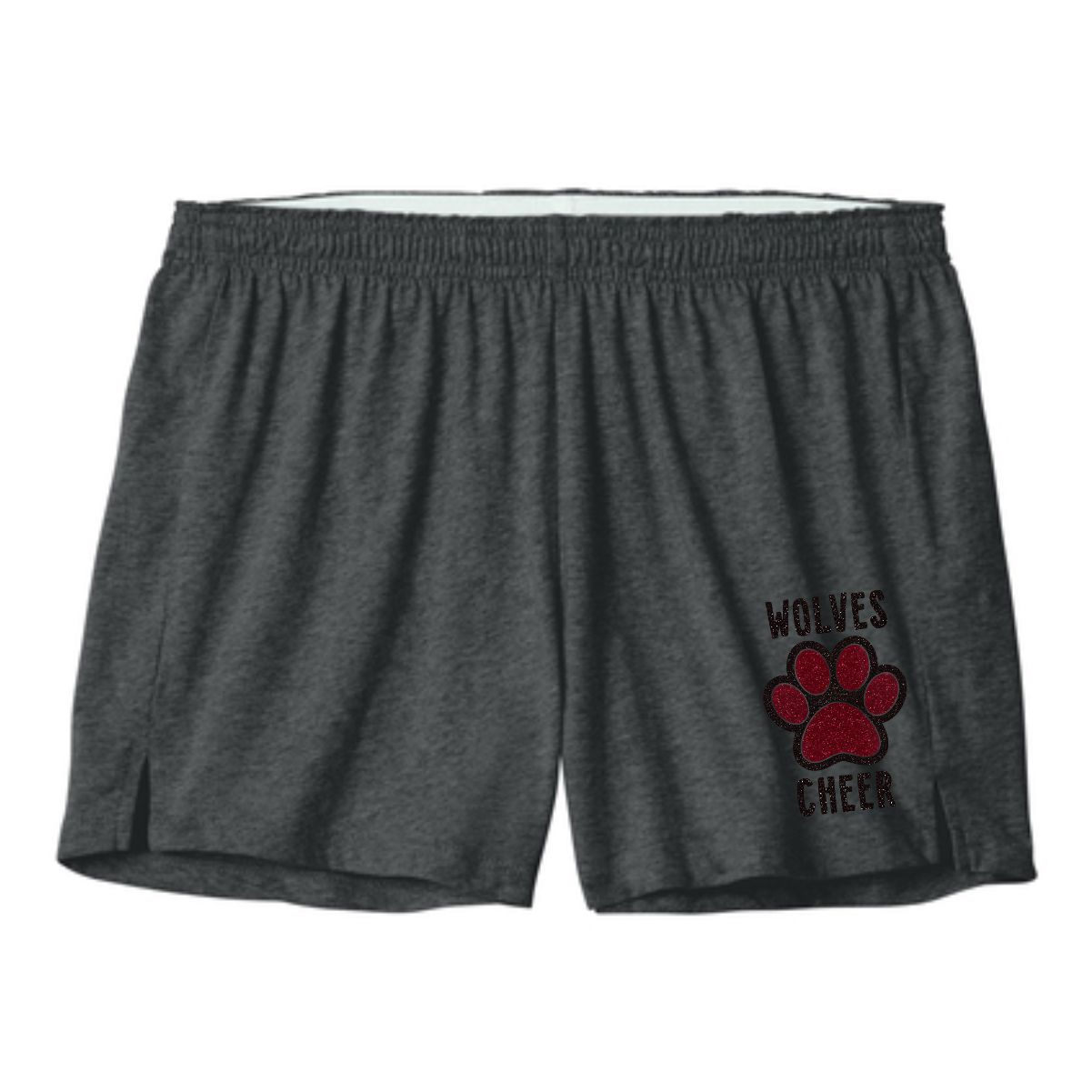 Prairie Ridge Jr. Wolves Cheerleading Ladies Jersey Knit Squad Short - Image 5