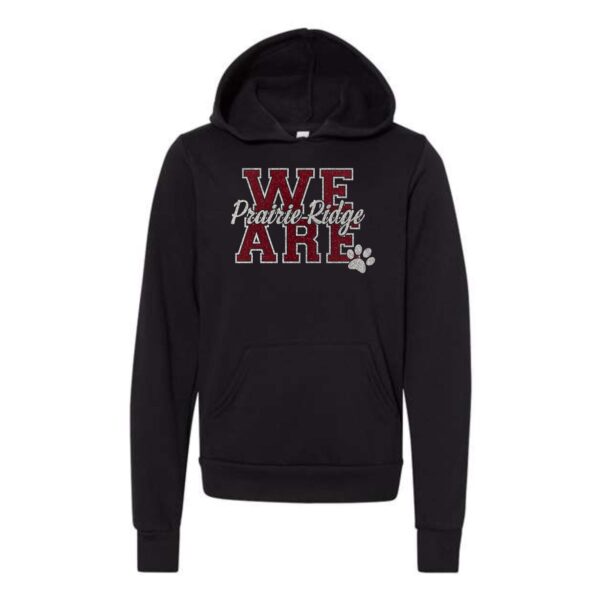 Prairie Ridge Jr. Wolves Cheerleading Youth BELLA Hoodie - Image 3