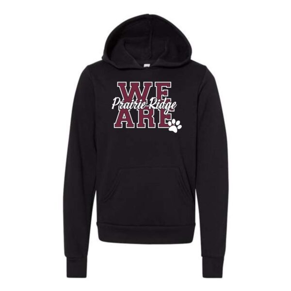 Prairie Ridge Jr. Wolves Cheerleading Youth BELLA Hoodie - Image 2