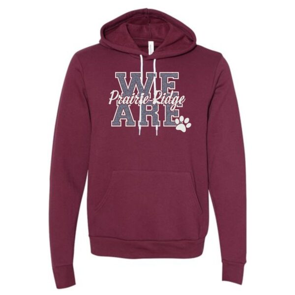 Prairie Ridge Jr. Wolves Cheerleading Adult BELLA Hoodie - Image 7