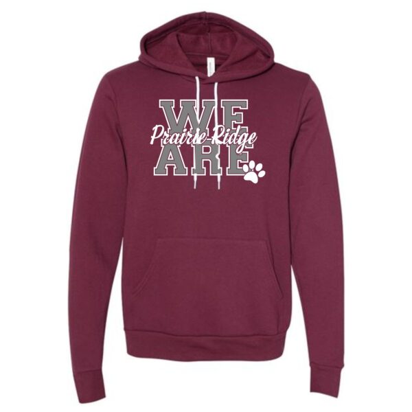 Prairie Ridge Jr. Wolves Cheerleading Adult BELLA Hoodie - Image 6