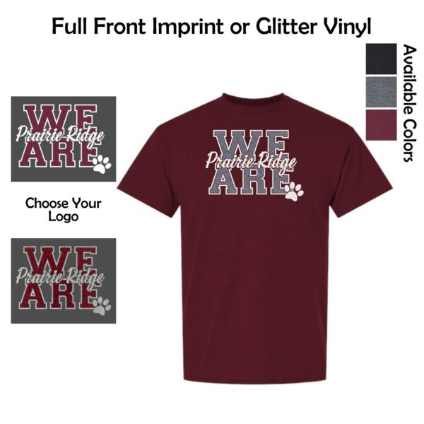 Prairie Ridge Jr. Wolves Cheerleading Adult & Youth T-Shirt