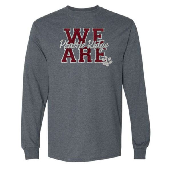 Prairie Ridge Jr. Wolves Cheerleading Adult Long Sleeve T-Shirt - Image 5