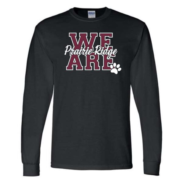 Prairie Ridge Jr. Wolves Cheerleading Adult Long Sleeve T-Shirt - Image 2