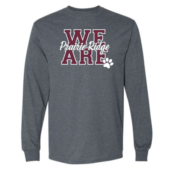 Prairie Ridge Jr. Wolves Cheerleading Adult Long Sleeve T-Shirt - Image 4