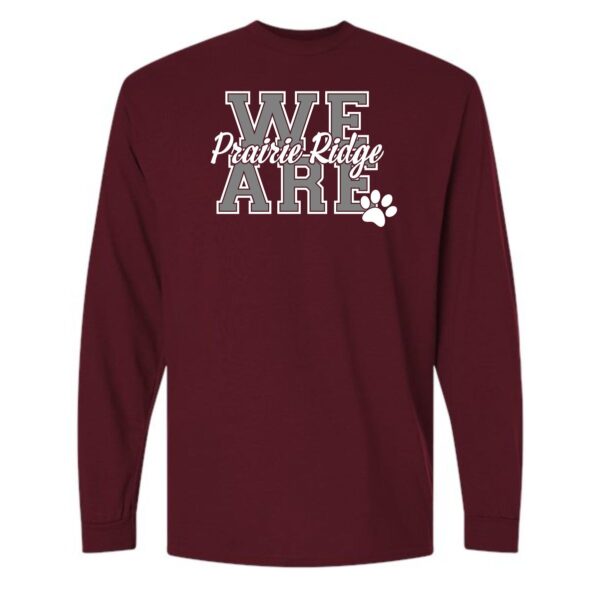 Prairie Ridge Jr. Wolves Cheerleading Adult Long Sleeve T-Shirt - Image 6