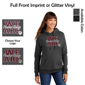 Prairie Ridge Jr. Wolves Cheerleading Ladies Hooded Sweatshirt