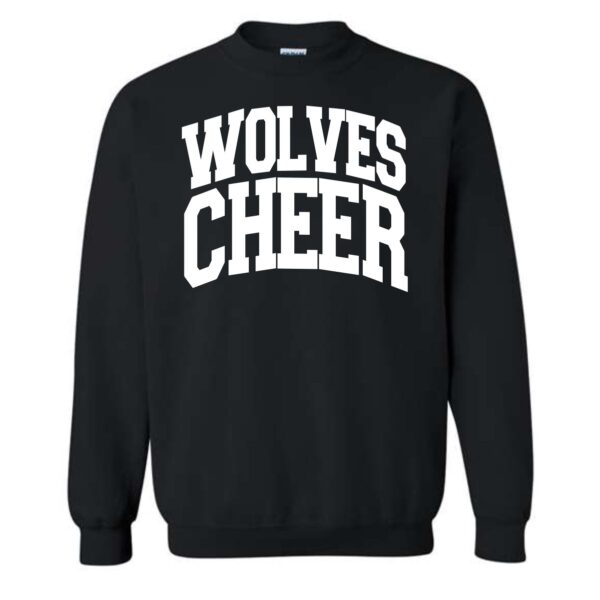 Prairie Ridge Jr. Wolves Cheerleading Adult & Youth Wolves Cheer Crewneck Sweatshirt - Image 2