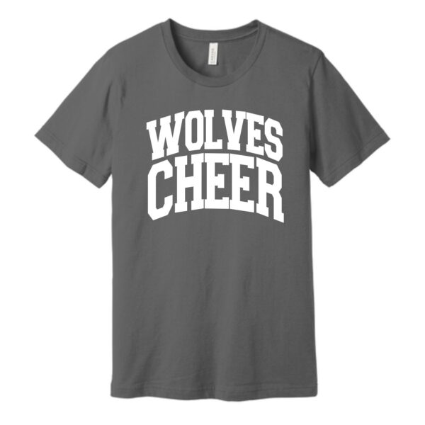 Prairie Ridge Jr. Wolves Cheerleading Adult & Youth BELLA Tee - Image 2