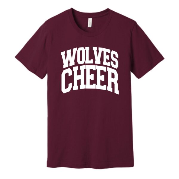 Prairie Ridge Jr. Wolves Cheerleading Adult & Youth BELLA Tee - Image 6