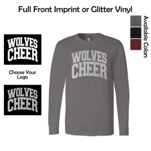 Prairie Ridge Jr. Wolves Cheerleading Adult BELLA Long Sleeve Tee