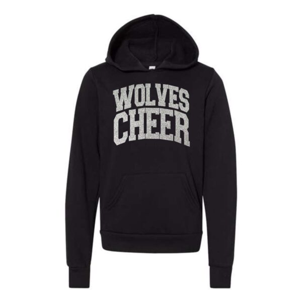 Prairie Ridge Jr. Wolves Cheerleading Youth BELLA Hoodie - Image 3