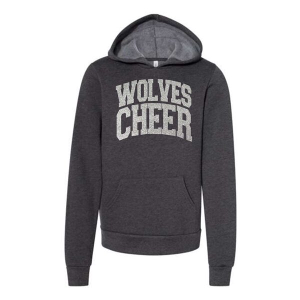 Prairie Ridge Jr. Wolves Cheerleading Youth BELLA Hoodie - Image 5