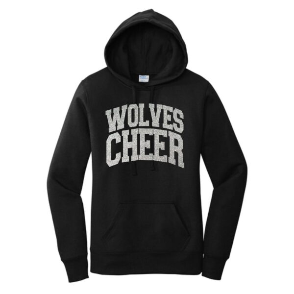 Prairie Ridge Jr. Wolves Cheerleading Ladies Hooded Sweatshirt - Image 5